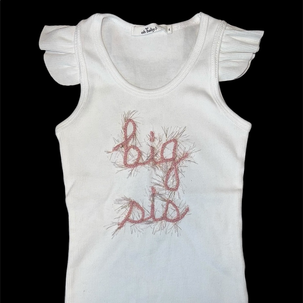 Big Sis Shirt - oh Baby! Size 4 - brand new w/ tags